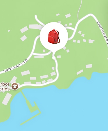 Find My via satellite feature in use, showing a person's location on a mountain