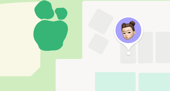 尋找 app 的地圖與通知，確認孩子已抵達學校