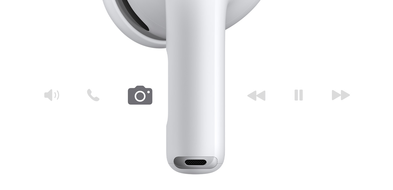 AirPods Pro 3, auricular inalámbrico, color blanco, cuerpo corto