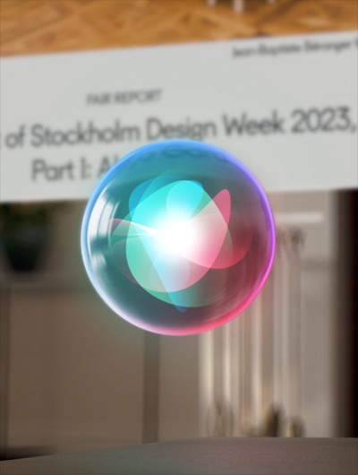 Floating Siri app icon