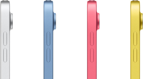 iPad بأربعة ألوان مختلفة
