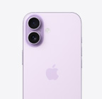 iPhone 17, face avant, coloris lavande, système à deux caméras Fusion en haut à gauche