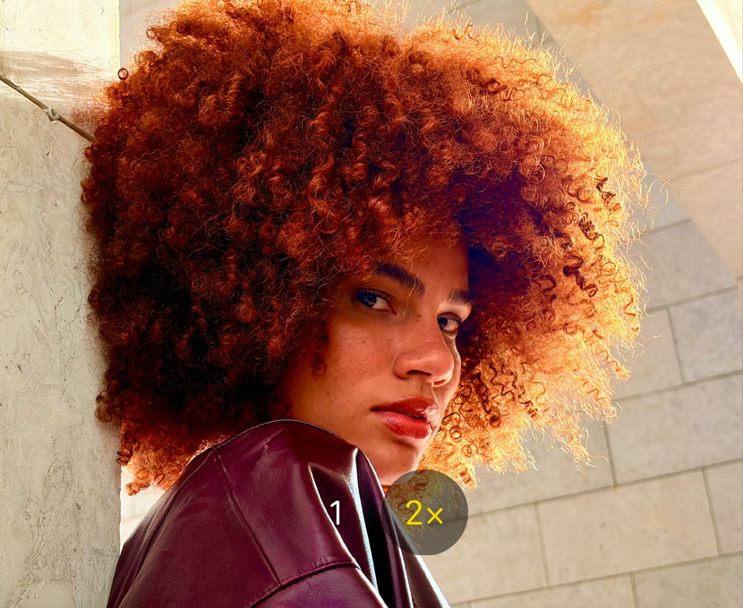 Kuva henkilöstä 2x telekameraominaisuudella otettuna