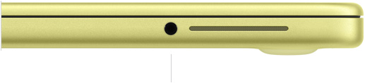 MacBook Neo 13-inch with A18 Pro, closed, right side, showing 3.5-millimetre headphone jack