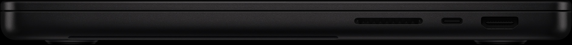 Côté droit: SDXC, port Thunderbolt et port HDMI