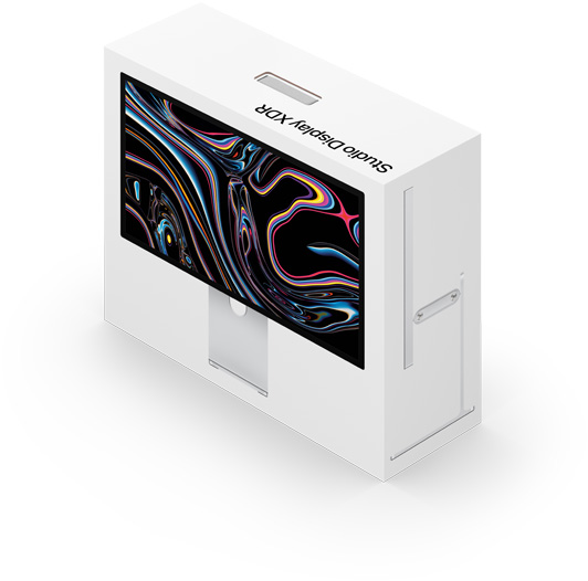 Studio Display XDR in seiner Verpackung